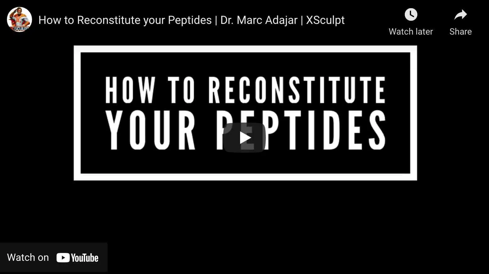 How to reconstitute your Brazilian Butt Lift peptides.