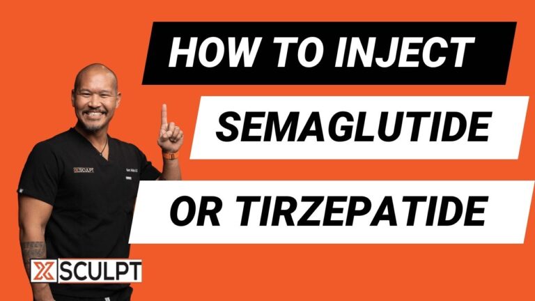 How to inject semaglutide or tirzepatide?