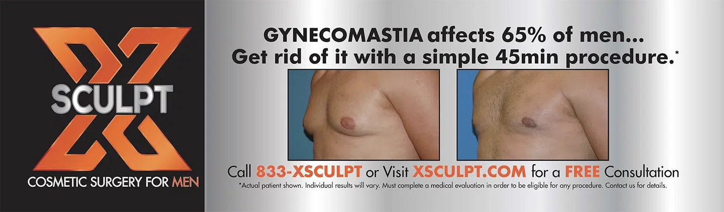 Surgical procedure for men's gynecomastia correction