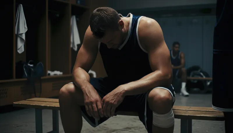 Man experiencing fatigue and low energy, a common sign of low testosterone